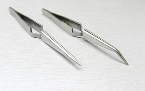 HASIBI NAQIBI pince à épiler pliée à action inverse croix verrouillage bijoutiers horlogers outils 4 instruments pince base chirurgicale - Product Image 5