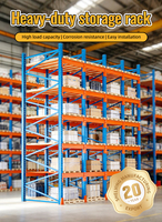 Sistema de Estanterías de Acero Resistente y Ajustable para Almacenamiento Industrial en Almacenes