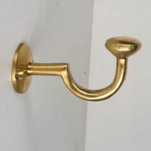 Crochets muraux en laiton de qualité supérieure, best-sellers, avec des accents classiques, antiques et modernes, finition dorée polie - Product Image 3