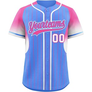 Maillot de baseball performant boutonné pour jeunes chemise en maille uniforme de softball personnalisé tissu évacuant l'humidité matériel sergé USA Fit - Product Image 1