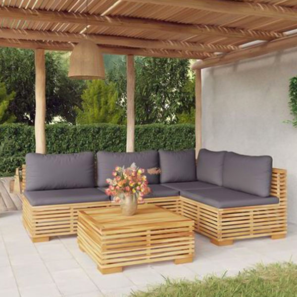 Teak Outdoor Garden Sofa l Shape Simple and Economic Prices Made