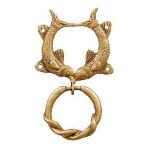 Poignée de porte en laiton pur de qualité supérieure, modèle tortue, pour la maison, l'hôtel, la villa, application pour fenêtre - Product Image 5