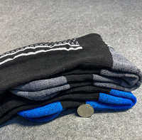 Chaussettes d'équitation durables avec logo personnalisé, chaussettes épaisses en tissu éponge, chaussettes d'équitation mi-hautes
