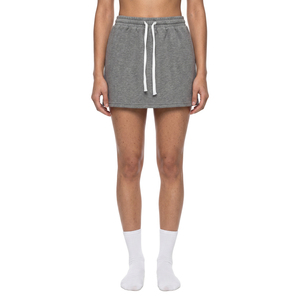 Jupe courte en jean pour femme grande taille, coupe trapèze, avec imprimé numérique et broderie en coton, idéale pour le yoga et le golf - Product Image 3