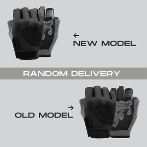 Gants en cuir latex demi-doigt personnalisés Support de poignet Protection complète de la paume Ventilation pour hommes femmes Gym Workout Weight - Product Image 6