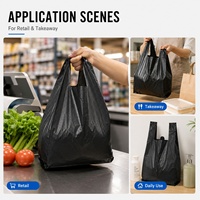 Sacs poubelles robustes en plastique PE pour entrepreneurs de construction, fournis directement par l'usine