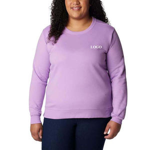 Oversize bordado liso mujer 400 GSM cuello redondo Casuall peso pesado grueso PANA con cordón sudadera de Pakistán 2025 - Product Image 6
