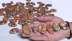 Cabujón de Jaspe Maligano Natural, Piedra Preciosa Suelta para Joyería, Cabujón de Diseño - Product Image 2