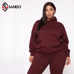 Logo personnalisé brodé Ensemble de jogging unisexe de grande taille Sweat à capuche zippé décontracté pour le fitness Vente en gros Ensembles du fabricant OEM - Product Image 1