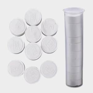 ผ้าเช็ดตัวแบบพกพาอัดเม็ดสำเร็จรูป 10 ชิ้น พร้อมหลอด - Product Image 1