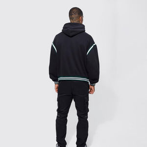 2024 personnalisé conçu hommes surdimensionné thermique sweats à capuche 100% coton haute qualité polaire hiver vêtements solide impression à capuche - Product Image 4