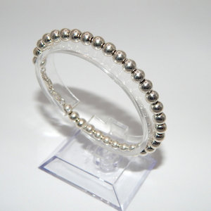 18K Gold Plated .925 Sterling Silver <b>Beaded</b> <b>Bracelet</b> for Children Trendy Religious Style for Party Engagement or Gift - Product Image 3