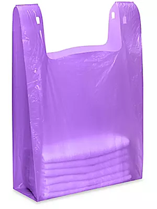 Venta al por mayor de bolsas de camisetas de plástico impresas en color con logotipo personalizado, bolsas de plástico para camisetas, bolsas de compras - Product Image 5