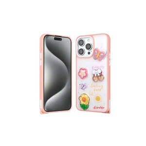 Étui de protection en silicone de luxe anti-traces de doigts avec motif en relief pour iPhone 15 Pro Max, style INS tendance, coque arrière premium - Product Image 1