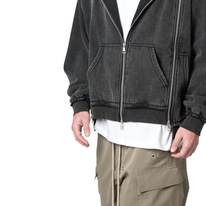 Sudaderas con Capucha para Hombre de Alta Calidad con Lavado Ácido, Logotipo Personalizado, Impresión Digital, Bordado, Secado Rápido, 100% Algodón, Ecológicas, Otoño - Product Image 5