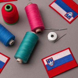 Patch drapeau de Slovénie, drapeau slovène, emblème national, patch brodé thermocollant du drapeau de Slovénie - Product Image 4