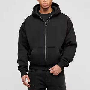 Wholesale Heavyweight Fleece <b>Zip</b> <b>UP</b> Hoodie Custom Logo Printing Unisex <b>Men's</b> Sweatshirts High Quality <b>Top</b> Notch Hoodie - Product Image 4