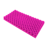 Tapis de ski artificiel personnalisé en PE blanc, emboîtable, pour piste sèche et sports de neige artificielle