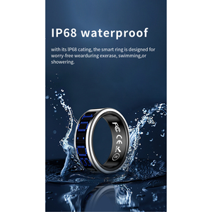 Anillo Inteligente SR16 de Acero Inoxidable, Resistente al Agua IP68, Pantalla Táctil, Control por Aplicación, Monitor de Salud y Actividad Física, 8mm 9mm 10mm 11mm 12mm - Product Image 2