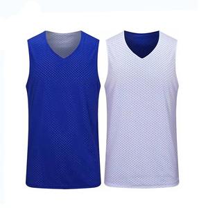 Venta al por mayor de doble cara de secado rápido camisa deportiva transpirable Chaleco de entrenamiento de baloncesto para adultos y niños de verano usable para hombres - Product Image 1