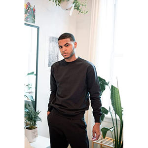 Casual Baggy Men <b>Crewneck</b> Sweatsuit 65 Cotton 35 Polyester Fleece Oversize Streetwear Winter Fashion Pullover OEM Private Label - Product Image 6