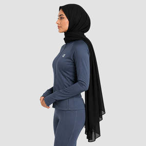 Voile et masque de protection solaire GAI Basic Black Hijab - Product Image 3