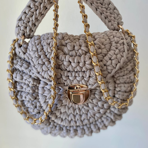 กระเป๋าถักโครเชต์สำหรับผู้หญิงกระเป๋าผ้าถักสะพายไหล่กระเป๋าถักโครเชต์น่ารักสำหรับเด็กผู้หญิงผลิตในเวียดนาม - Product Image 6