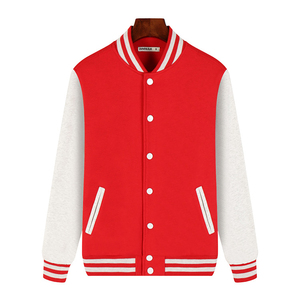 2026Baseball <b>Jackets</b> With Button Contrast Color Baseball Leather varsity <b>Jacket</b> for men - Product Image 6