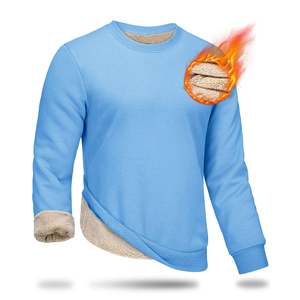 High Quality O-Neck Long Sleeve 100% Cotton Regular Fit Eco-Friendly Breathable <b>Sweatshirt</b> for Men Winter Embroidered Logo OEM - Product Image 1