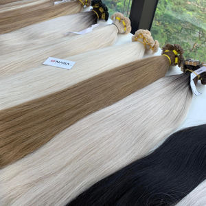 Extensiones de Cabello Natural Vietnamita Pre-Adheridas al Por Mayor, Todos los Colores, 1000 Gramos, Punta Plana de Queratina, Liso Natural, 60cm - Product Image 1