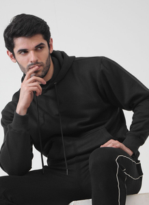 Fabricants de haute qualité, logo personnalisé, sweat à capuche uni de luxe et épais pour hommes - Product Image 3