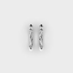 Boucles d'oreilles créoles Huggie personnalisées OEM en diamant taillé, plaqué rhodium, argent sterling 925 massif, petites créoles articulées, fabricant de bijoux fins - Product Image 4