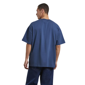 Camiseta Larga de Algodón 100% Tejido con Estampado y Hombros Caídos para Hombre, Ajuste Holgado, Oversize, Estilo Urbano, de Gran Gramaje - Product Image 2