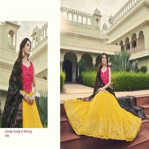 ใหม่พิเศษปักกึ่งเย็บเจ้าสาว Lehenga Choli สําหรับงานแต่งงานและโอกาสพิเศษจาก Idnia - Product Image 6