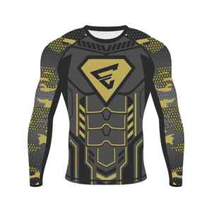 Men's Half Sleeve Rush Guard Stretch Fitness Quick Dry Short Sleeve Rash Guard <b>Swim</b> Wear Rash Guard - Product Image 6