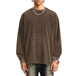 Servicio OEM, venta al por mayor, sudadera de lavado ácido para hombre, último diseño básico hecho en Pakistán, sudadera de lavado ácido - Product Image 1