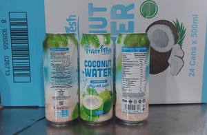 Interfresh Factory's 500ml Lata Agua de coco fresca de Vietnam Pulpa original Sin azúcar añadido Bebida natural y saludable Secado en seco - Product Image 6