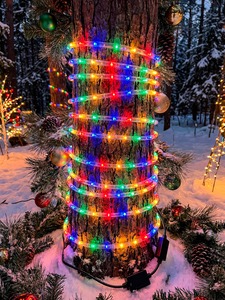 Incantevole Luce LED a Forma di Bastoncino di Zucchero da 10 Metri, Decorazione Natalizia Magica Bianco Caldo per Giardino, Halloween e San Valentino - Product Image 4