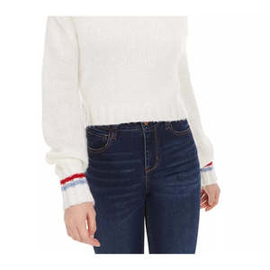 Maglione Corto a Collo Alto Bianco da Donna Planet Gold, Tessuto Sottile Traspirante, Taglia Grande per Uso Invernale e Autunnale - Product Image 3