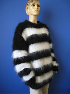 Venta al por mayor personalizado hecho OEM Mohair Otoño e Invierno pulóver de alto grado de punto superior para las mujeres con colores personalizados - Product Image 3