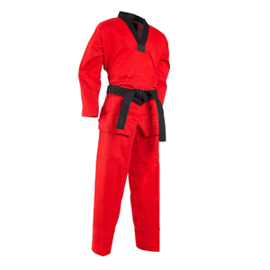 OEM Venta caliente de algodón de manga larga Taekwondo Uniforme Venta al por mayor de artes marciales Karate Desgaste - Product Image 1