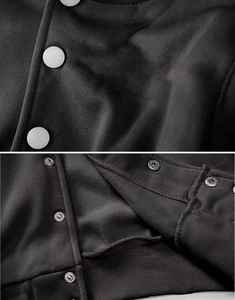 Veste universitaire enduite en polyester/coton coupe-vent à col montant pour hommes, vêtements d'extérieur confortables, élégants et durables - Product Image 4