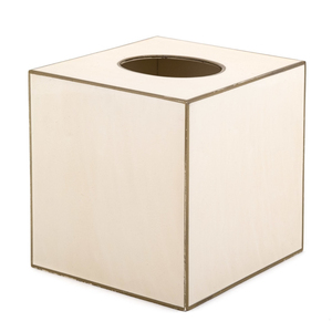 Boîte de papier de soie en laiton massif poli fini avec un design attrayant parfait pour porte-serviettes élégant et support - Product Image 1