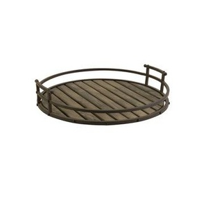 Soporte Multifuncional de Madera y Metal con Bandeja de Resina Acrílica de Alta Calidad, Apto para Hoteles, Restaurantes y Vestidores - Product Image 1