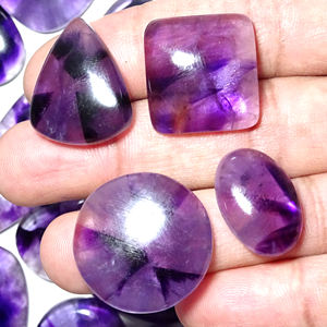 Vente en gros cabochon d'améthyste naturelle belle pierre précieuse en vrac de quartz pour la fabrication de bijoux belle et naturelle - Product Image 5