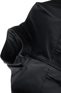 Custom Eco-Friendly impermeable a prueba de viento transpirable chaqueta con capucha Softshell para los hombres de invierno al aire libre de poliéster Shell frontal alto - Product Image 3