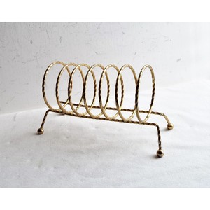 Portabotellas de vino de latón con precio al por mayor/accesorios decorativos de latón para el hogar/servilletero de latón - Product Image 3