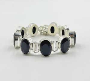 Handmade Black Onyx <b>Charm</b> <b>Bracelet</b> 925 Sterling <b>Silver</b> Luxury GIA Certified Jewelry Gift for Women Elegant Unique - Product Image 1