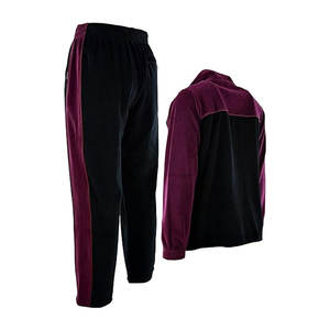 Men's Winter <b>Velour</b> <b>Tracksuit</b> 100% Cotton Non-Hooded Adult Style Solid Pattern Cheap Price Velvet <b>Tracksuit</b> - Product Image 3