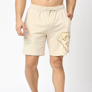 Ensemble de vêtements de sport d'été à séchage rapide pour hommes, haut à manches courtes et short de sport à taille élastique avec dessins attrayants - Product Image 5